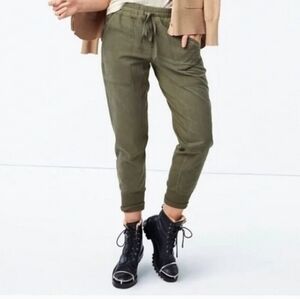 CAbi Olive Green Drawstring Jogger Pants